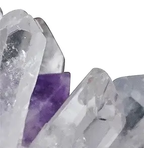Kristall-Blumentopf Bergkristall und Amethyst, 10cm | Marco Schreier