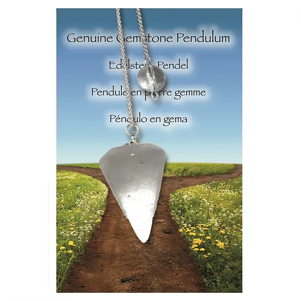 Pendolo in Cristallo di rocca "Enlightenment | grossista gemme e pietre curative
