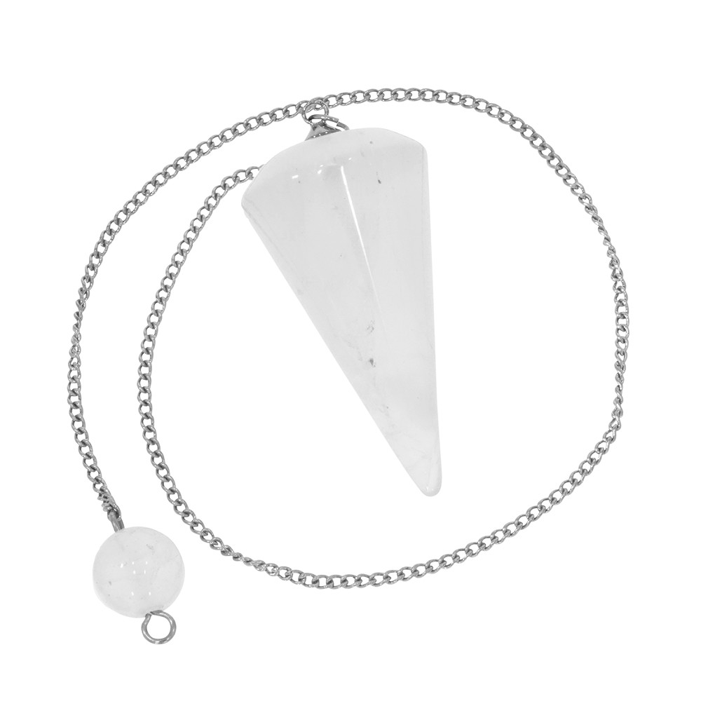 Rock Crystal "Enlightenment" Pendulum | wholesale gems, healing stones & jewelry