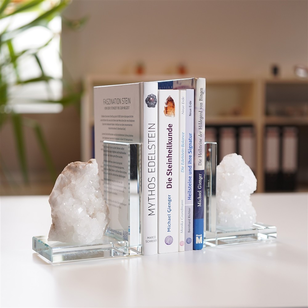 Serre-livres marches en quartz, 14 x 12cm | Marco Schreier
