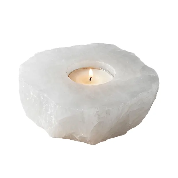 Teelicht Platte Bergkristall | Mineralienhandel Edelsteine, Heilsteine & Schmuck