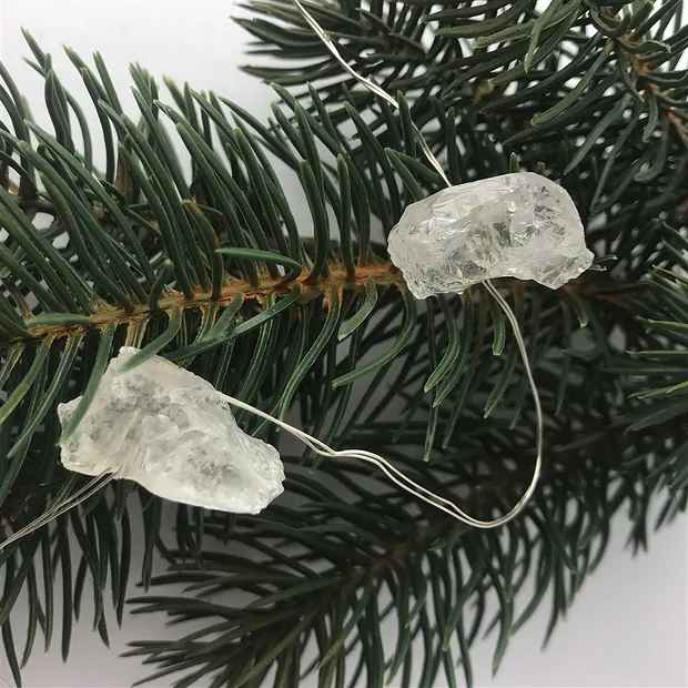 Kristall-Lichterkette Bergkristall | Großhandel Edelsteine, Heilsteine & Schmuck