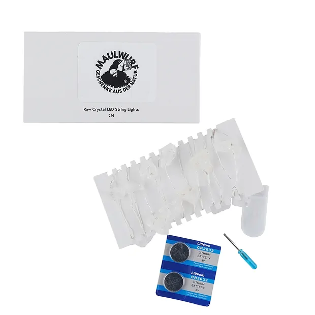 Kristall-Lichterkette Bergkristall | Großhandel Edelsteine, Heilsteine & Schmuck
