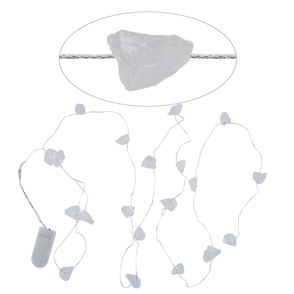 Guirlande lumineuse en cristal Cristal de roche | Marco Schreier