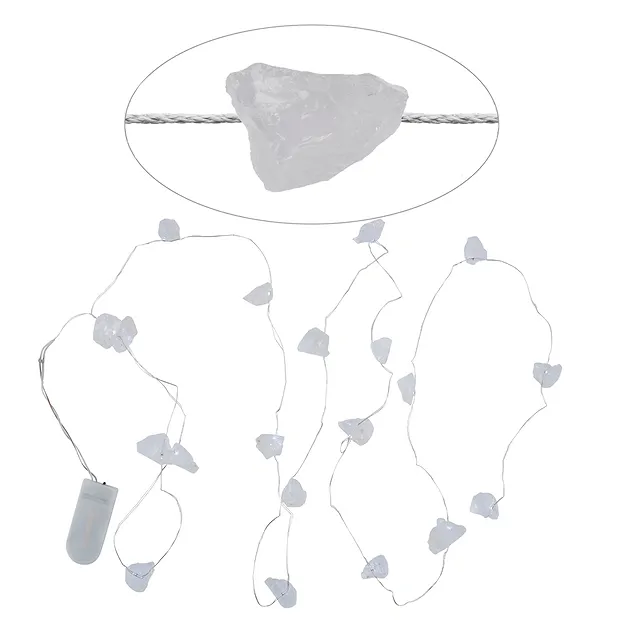 Crystal lighting string Rock Crystal | wholesaler gems, healing stones & jewelry