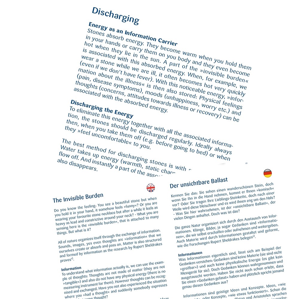 Cristallo di rocca per la ricarica con libretto di accompagnamento | Marco Schreier