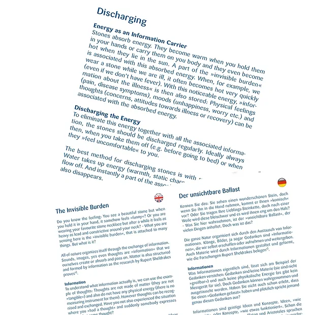 Cristal de roca para cargar con folleto adjunto | Marco Schreier