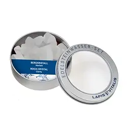 1003506206 Wassersteine Bergkristall in Metall-Geschenkdose | Marco Schreier