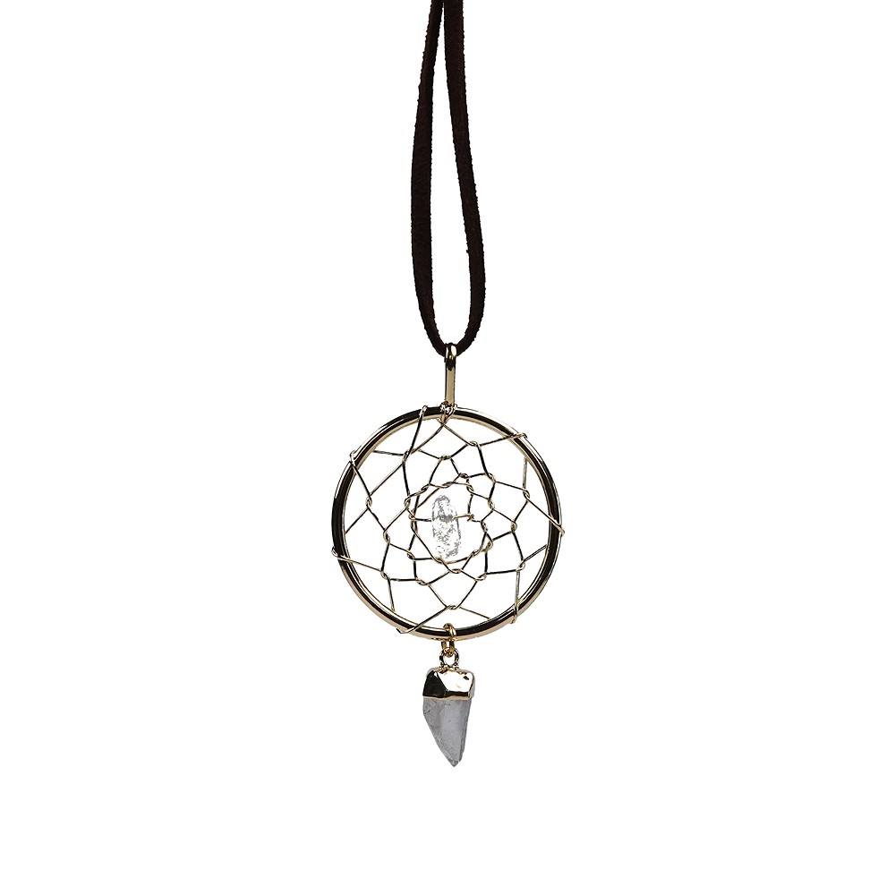 Dreamcatcher mit Bergkristall | Großhändler Edelsteine, Heilsteine & Schmuck