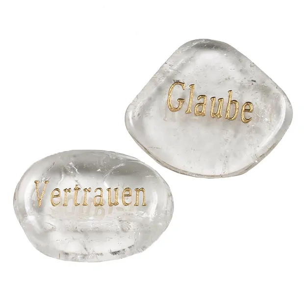 Wish fulfillment stone "Faith & Trust", Rock Crystal | Marco Schreier