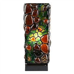 1003605067 Lampe ambre, rectangle, fantaisie, 30cm | Marco Schreier