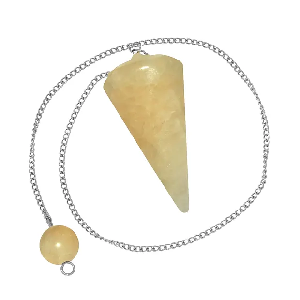 Pendel Calcit (orange) "Tatkraft" | Großhändler Edelsteine, Heilsteine & Schmuck