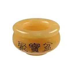 1004203501 Chinese Money Bowl, Calcite (orange), 05cm | wholesaler gems & healing stones