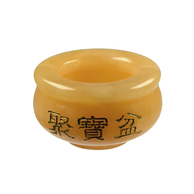 Chinese Money Bowl, Calcite (orange), 05cm | wholesaler gems & healing stones