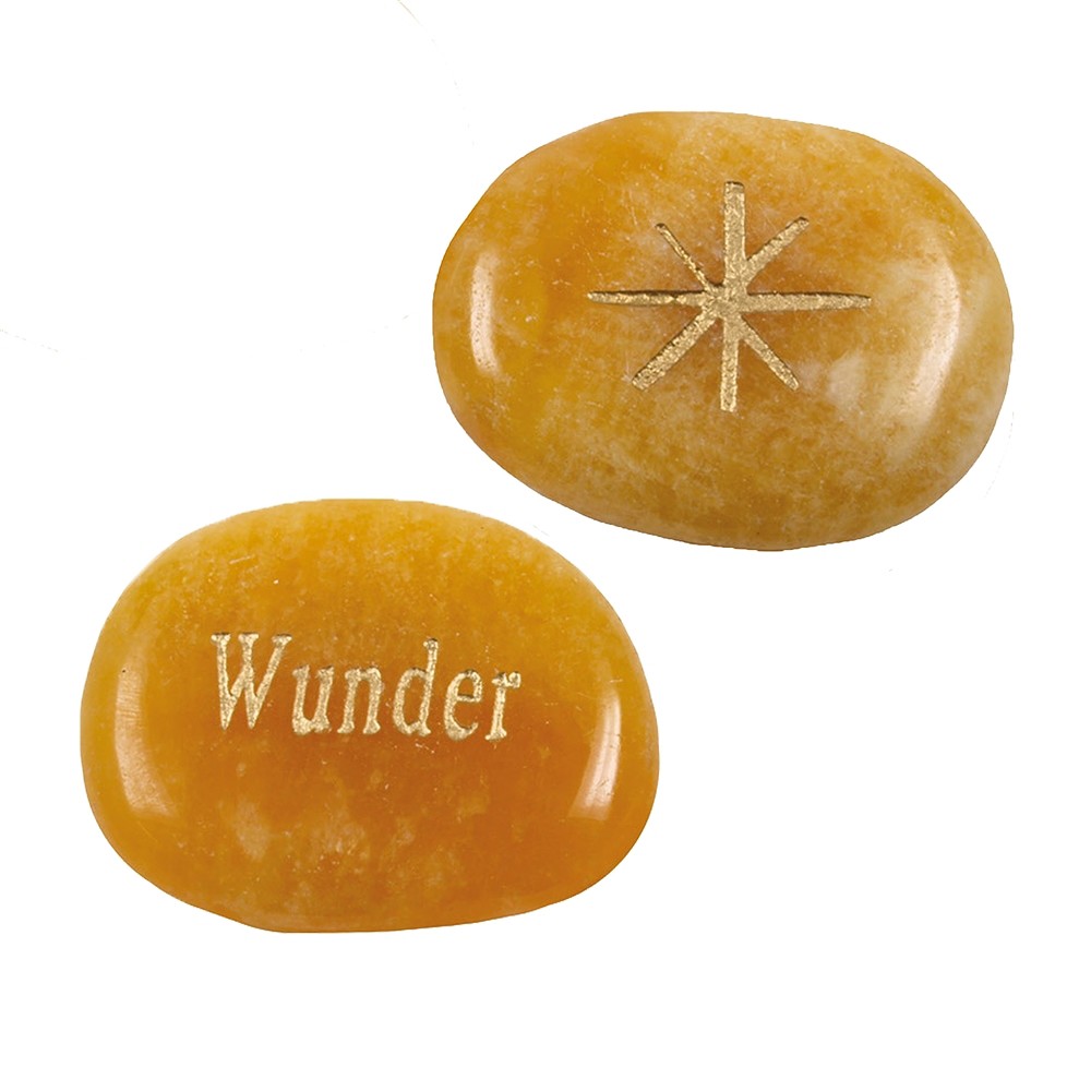 Pierre de réalisation des vœux "Miracle", calcite orange | Marco Schreier