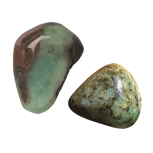 Kissen "Mutter Erde" (Chryopras, Smaragd) | GH Edelsteine, Heilsteine & Schmuck