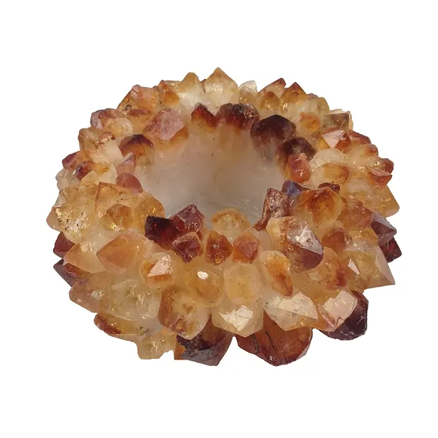 Teelicht Citrin (gebr.) "Sonne" | Großhändler Edelsteine, Heilsteine & Schmuck