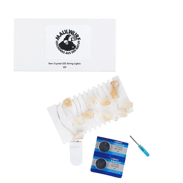 Kristall-Lichterkette Citrin (gebr.) | Schreier Edelsteine, Heilsteine & Schmuck