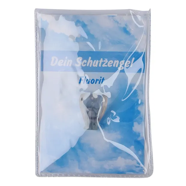 Schutzengel Fluorit, 02,5cm (mini-mini), mit Infokarte in Pouch | Marco Schreier