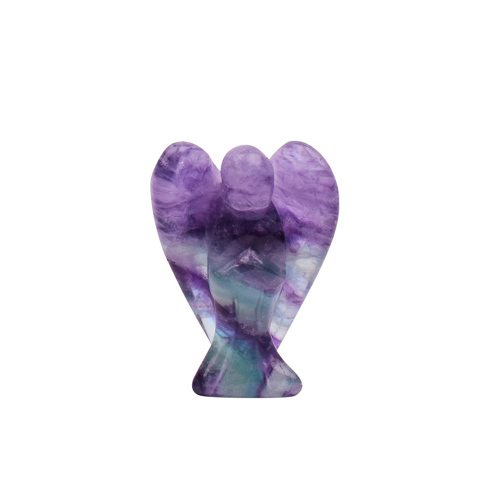 Schutzengel Fluorit, 03,5cm (mini), mit Infokarte in Pouch | Marco Schreier