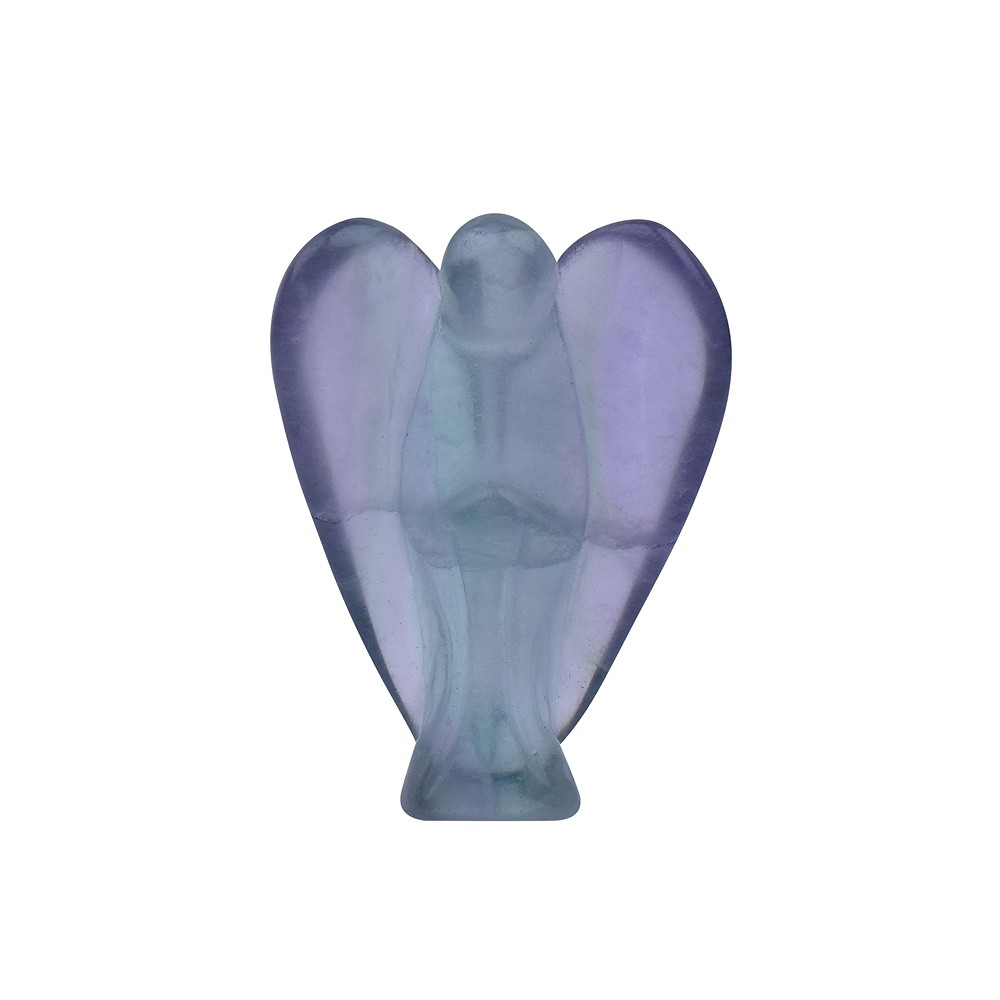 Schutzengel Fluorit, 5,0cm (klein), mit Infokarte in Pouch | Marco Schreier