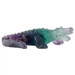 1007200764 Gravure Crocodile, Fluorite, 11cm | Marco Schreier