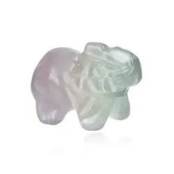 1007203763 Gravure éléphant, Fluorite, 4,0 x 2,5cm | Marco Schreier