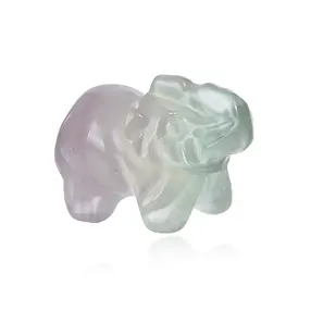 Gravur Elefant, Fluorit, 4,0 x 2,5cm | Schreier Edelsteine, Heilsteine & Schmuck