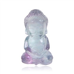 1007203791 Engraving Buddha, fluorite, 4.0 cm | wholesaler gems, healing stones & jewelry