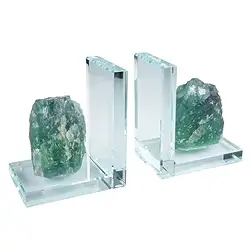 1007203900 Buchstützen Fluorit (roh), 14 x 12cm | Schreier Edelsteine, Heilsteine & Schmuck