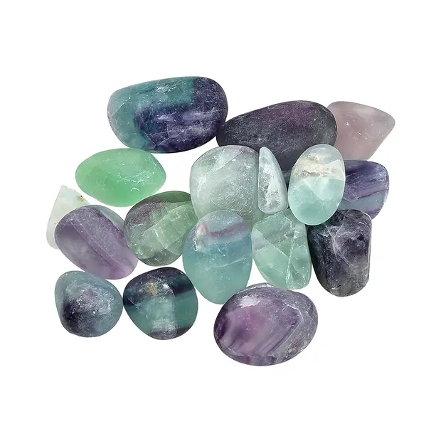 Wassersteine Fluorit in Metall-Geschenkdose | Edelsteine, Heilsteine & Schmuck