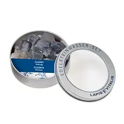 1007206206 Wassersteine Fluorit in Metall-Geschenkdose | Edelsteine, Heilsteine & Schmuck