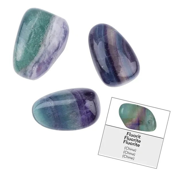 Fluorite refill pack (24 pc/PU) | wholesaler gems, healing stones & jewelry