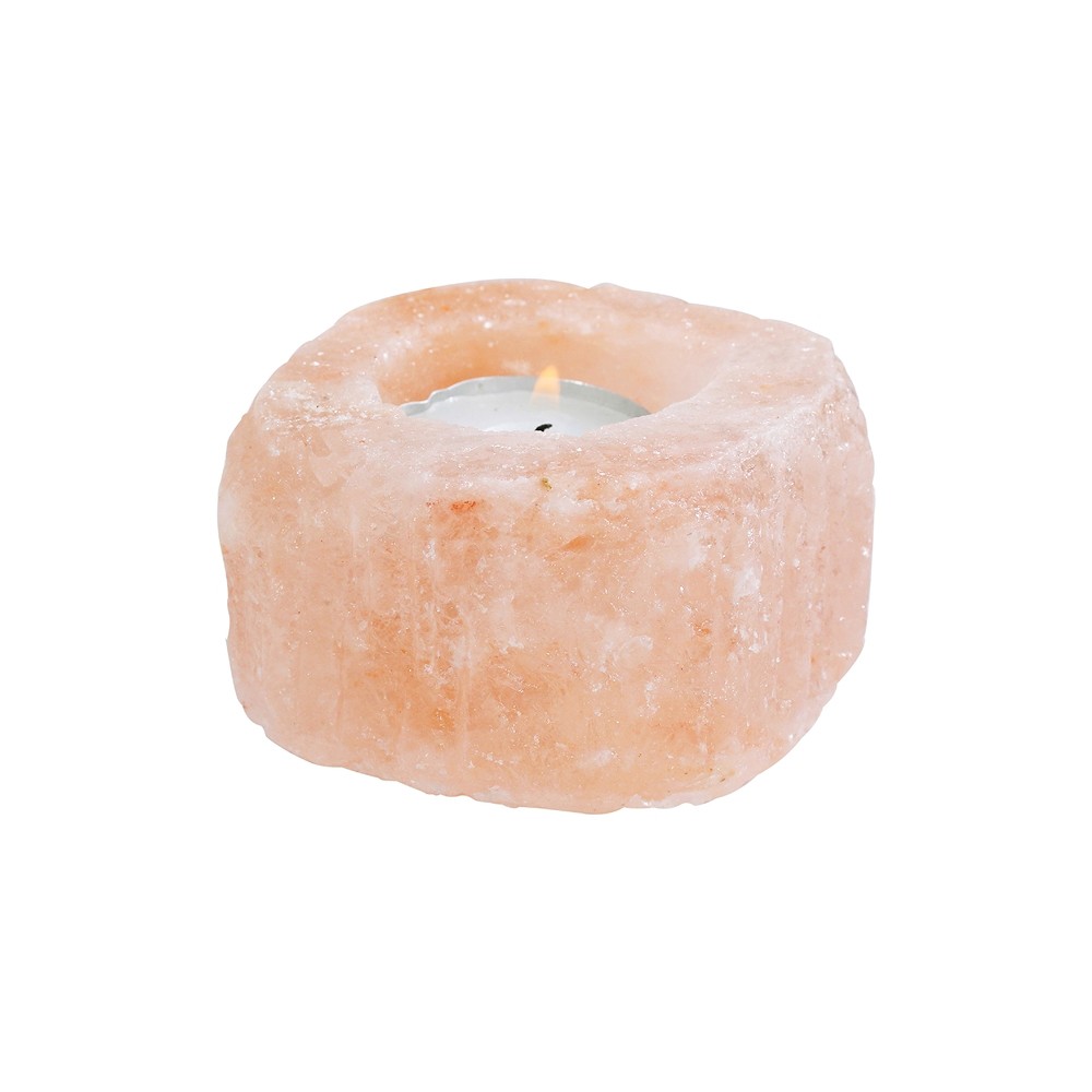 Salt tea light, 0.3-0.4kg (small) | wholesaler gems, healing stones & jewelry