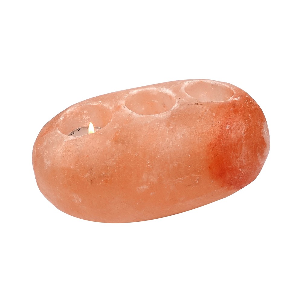 Salt tea light "Pebble" 3.5kg | minerals trade - gems, healing stones & jewelry