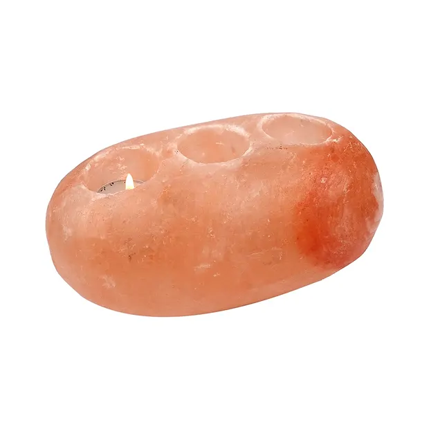 Salt tea light "Pebble" 3.5kg | minerals trade - gems, healing stones & jewelry