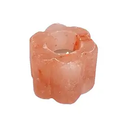 1008405071 Salzteelicht „Blume“, 0,7kg | Mineralien-Handel Edelsteine, Heilsteine & Schmuck