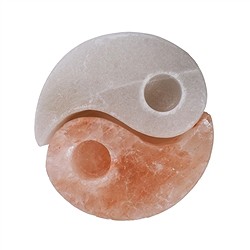 1008405074 Salzteelicht „Yin Yang“, 4,2kg | Großhändler Edelsteine, Heilsteine & Schmuck