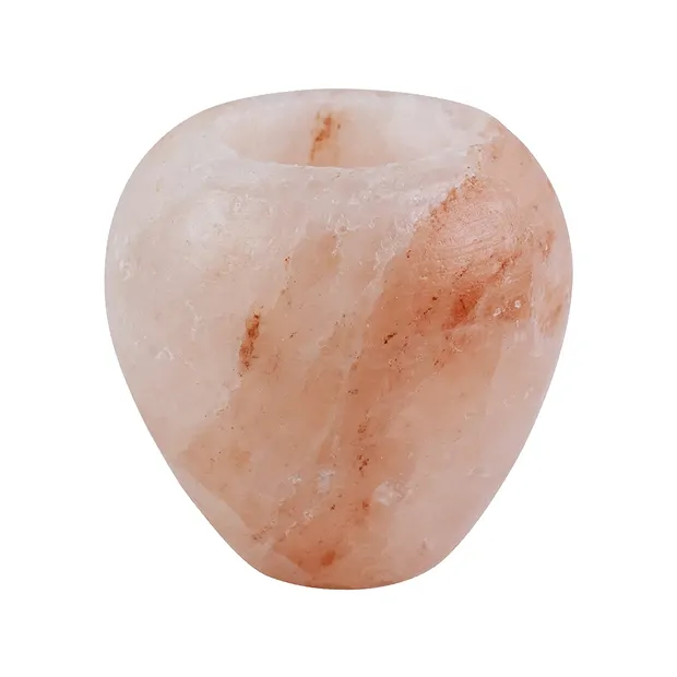 Salt tea light "apple shape", 0.8kg | wholesaler gems, healing stones & jewelry