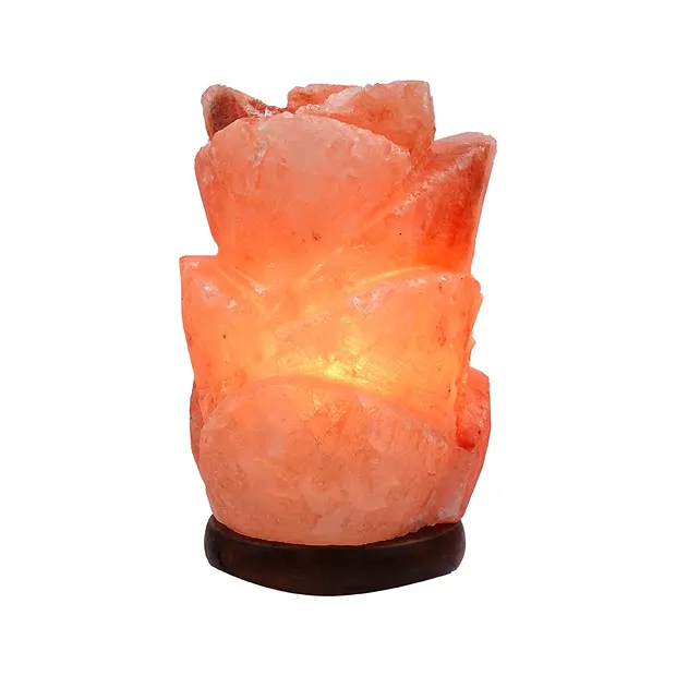 Salzlampe "Blume", 18cm | Schreier Großhändler Edelsteine, Heilsteine & Schmuck