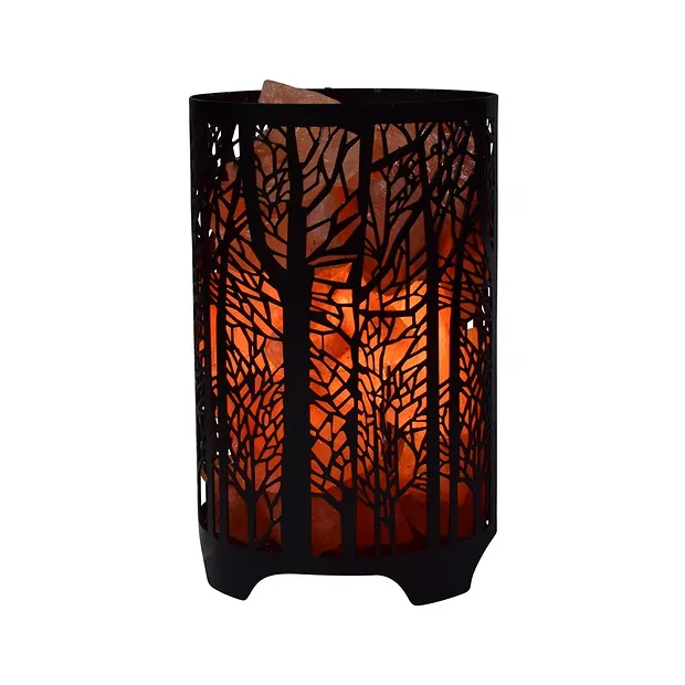 Salzlampe Metallkorb "Baum" 20cm/2,5kg | Edelsteine, Heilsteine & Schmuck-Handel