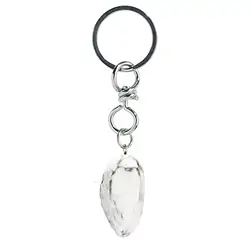 1009100603 Key Chain Magnesite Tumbled Stone | wholesaler gems, healing stones & jewelry