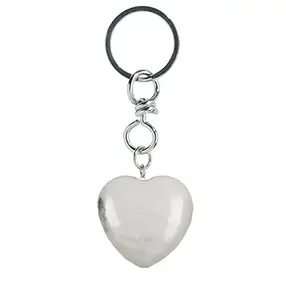 Schlüsselanhänger Herz Magnesit | Großhändler Edelsteine, Heilsteine & Schmuck