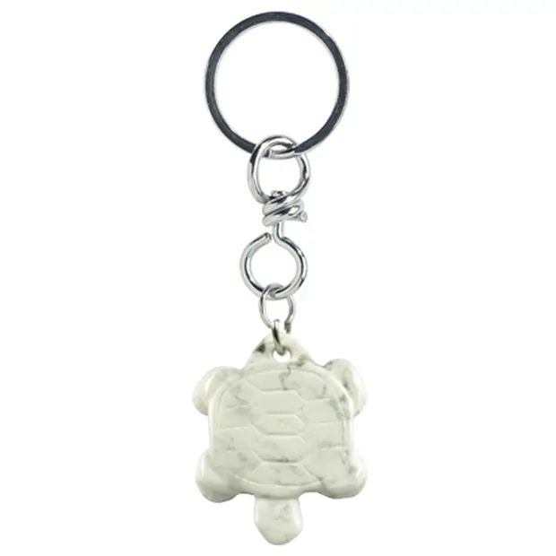 Schlüsselanhänger Schildkröte Magnesit | Edelsteine, Heilsteine & Schmuck-Handel