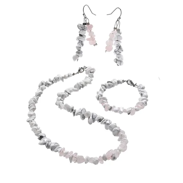 Creative jewelry set Magnesite & Rose Quartz (Mindfulness) | Marco Schreier