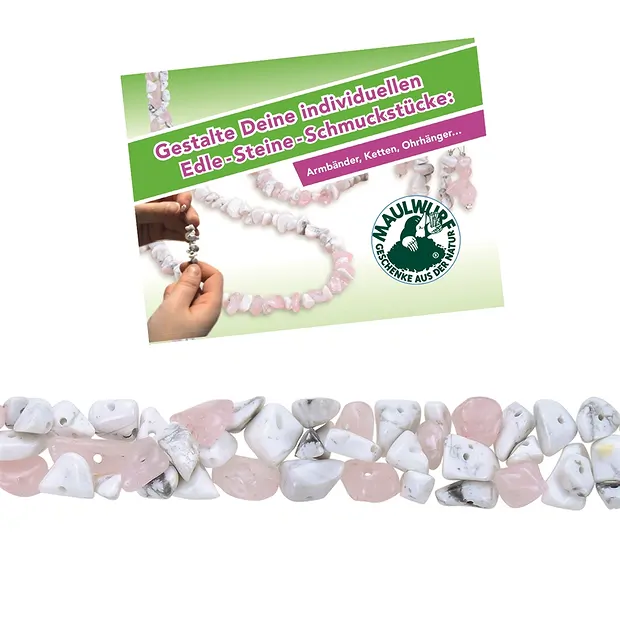 Set de création de bijoux Magnésite & Quartz rose (pleine conscience) | Marco Schreier