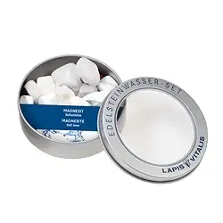 1009106206 Wassersteine Magnesit in Metall-Geschenkdose | Edelsteine, Heilsteine & Schmuck