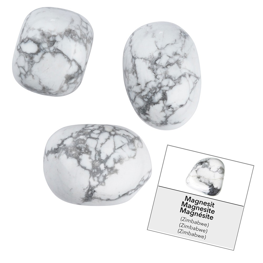Recharge Pierres roulées et autocollants Magnésite (24 pcs/UC) | Marco Schreier