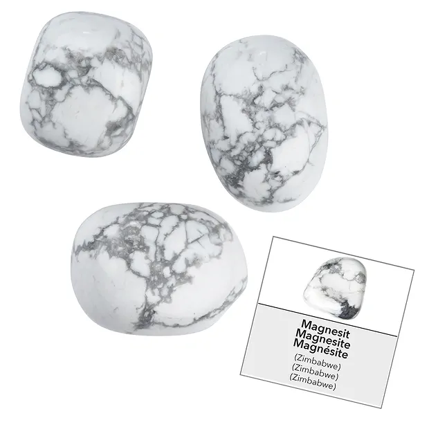 Nachfüllpack Magnesit (24 St./VE) | Großhändler Edelsteine, Heilsteine & Schmuck