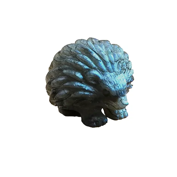 Hérisson gravé, labradorite, 3,6 - 4,5cm (grand) | Marco Schreier